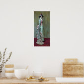 Klokkenluider - harmonie in roze en grijze juweel poster (Keuken)