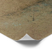 Klokkenluider - noot in roze en bruin poster (Hoek)