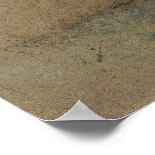 Klokkenluider - noot in roze en bruin poster (Hoek)