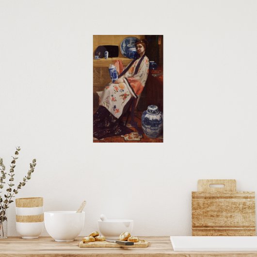 Klokkenluider - Paars en Roos Poster (Keuken)