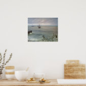 Klokkenluider - symfonie in grijs en groen de ocea poster (Keuken)