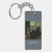 Klokkenluidersmoeder met de bloedhond van Wimsey Sleutelhanger (Voorkant Links)