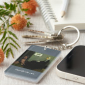 Klokkenluidersmoeder met de bloedhond van Wimsey Sleutelhanger (Voorkant Rechts)