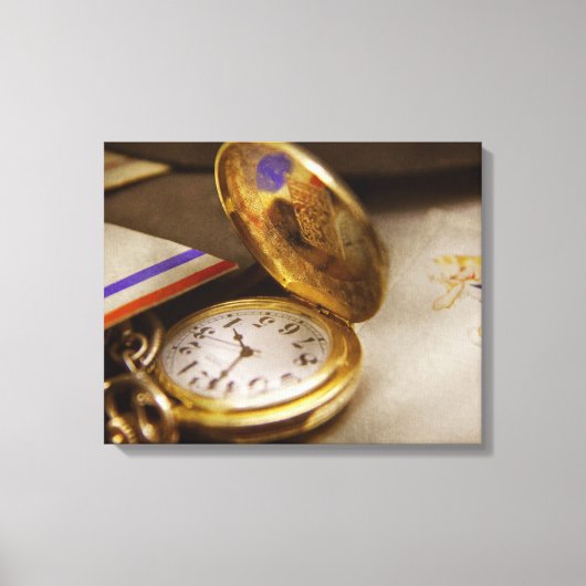 Klokkenmaker - Tijd wacht nooit Canvas Afdruk (Voorkant)