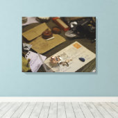 Klokkenmakerswerkplaats Canvas Afdruk (Insitu (Houten vloer))