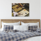 Klokkenmakerswerkplaats Canvas Afdruk (Insitu (Slaapkamer))