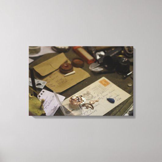 Klokkenmakerswerkplaats Canvas Afdruk (Voorkant)