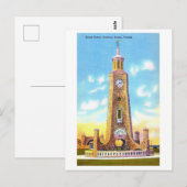 Klokkentoren aan de Daytona Beach Vintage Briefkaart (Voorkant / Achterkant)