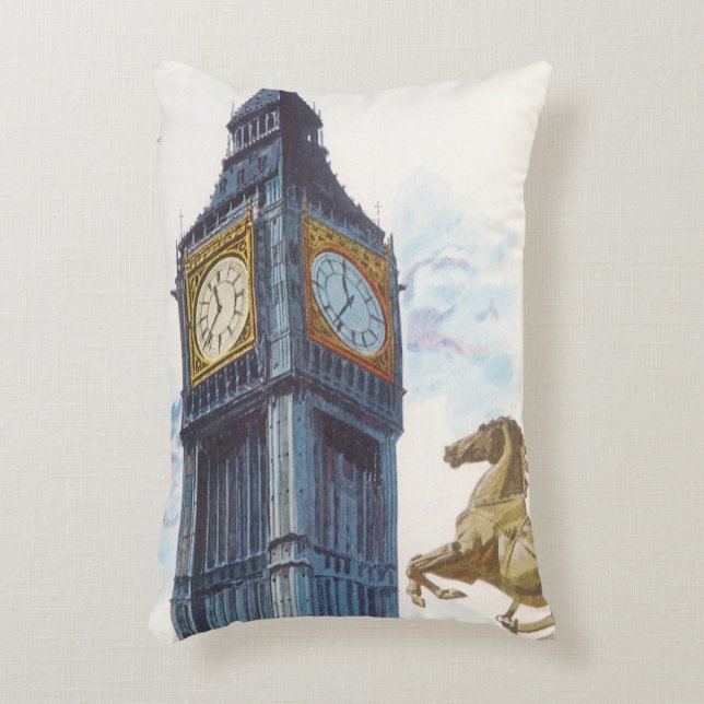 Klokkentoren Big Ben bij het Palace of Westminster Accent Kussen (Voorkant(Verticaal))