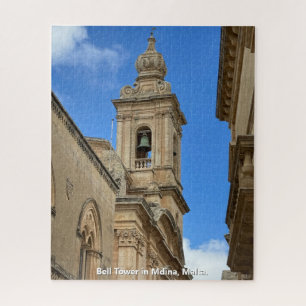 Klokkentoren in Mdina, Malta. Legpuzzel