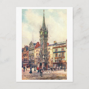 Klokkentoren in vintage stijl, Leicester Briefkaart