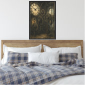 Klokkentoren interieur kunst canvas afdruk (Insitu (Slaapkamer))