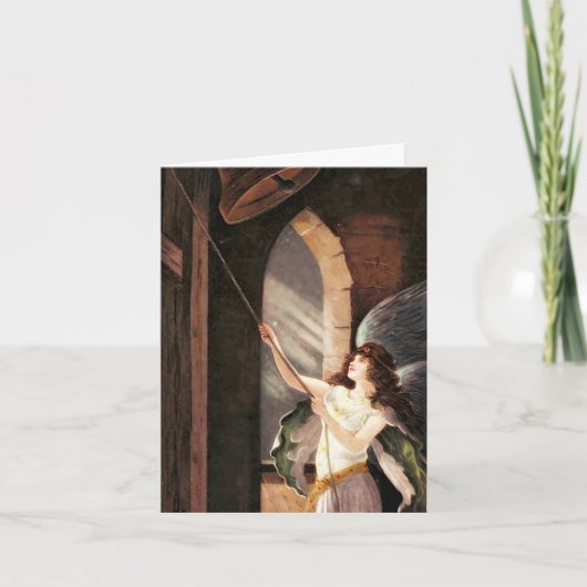 KLOKKENTORENENENGEL FEESTDAGEN KAART (Voorkant)