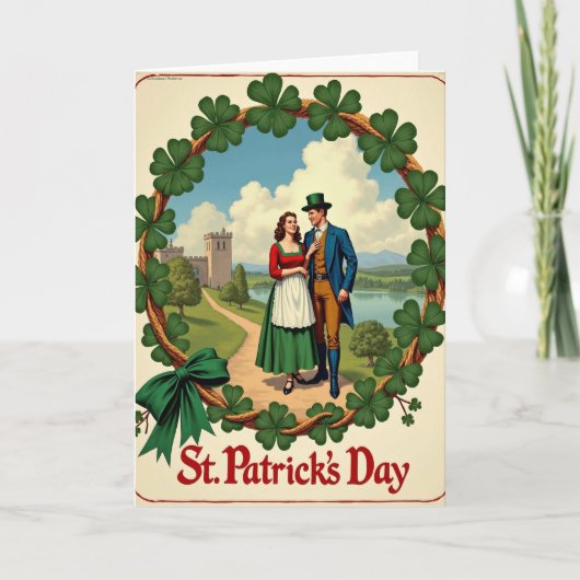 Klokkerkoord St. Patricks Dag Kaart (Voorkant)
