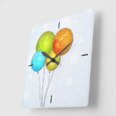 Klokklok voor gekleurde ballonnen vierkante klok (Hoek)