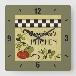  klokklok voor keuken vierkante klok