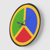 Klokklok voor kleurloos vredesgebaar grote klok (Hoek)