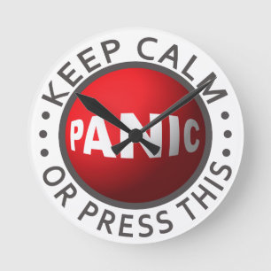 Klokklok voor panische Button Ronde Klok