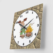 Klokklokklok voor losse cartoons vierkante klok (Hoek)