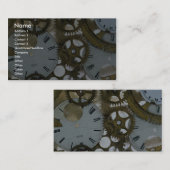 Klokkogels in ijs visitekaartje (Voorkant / Achterkant)