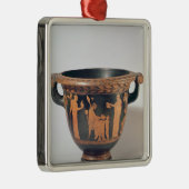 Klokkrater met rood cijfer, c.450-440 BC Metalen Ornament (Rechts)