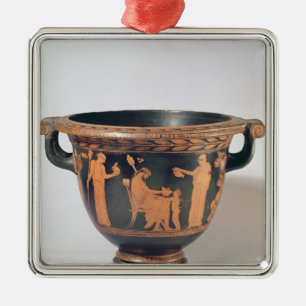 Klokkrater met rood cijfer, c.450-440 BC Metalen Ornament