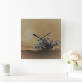 KLOKKUNST EN DESIGN VIERKANTE KLOK (Huis)