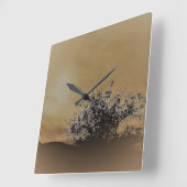 KLOKKUNST EN DESIGN VIERKANTE KLOK (Hoek)