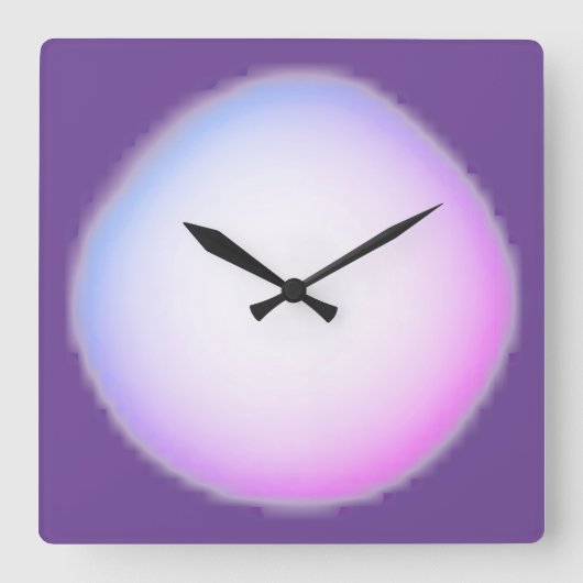 KLOKKUNST EN DESIGN VIERKANTE KLOK (Voorkant)