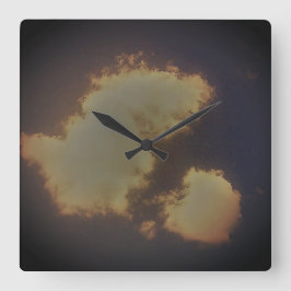 KLOKKUNST EN DESIGN VIERKANTE KLOK