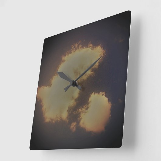 KLOKKUNST EN DESIGN VIERKANTE KLOK (Hoek)