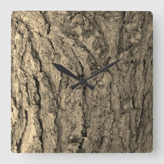 KLOKKUNST EN DESIGN VIERKANTE KLOK (Voorkant)