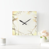 KLOKKUNST EN DESIGN VIERKANTE KLOK (Huis)