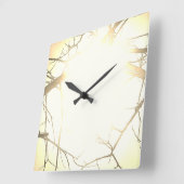 KLOKKUNST EN DESIGN VIERKANTE KLOK (Hoek)