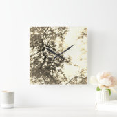 KLOKKUNST EN DESIGN VIERKANTE KLOK (Huis)