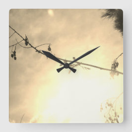 KLOKKUNST EN DESIGN VIERKANTE KLOK