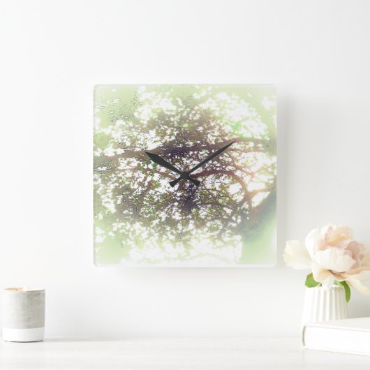 KLOKKUNST EN DESIGN VIERKANTE KLOK (Huis)