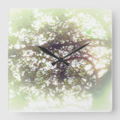 KLOKKUNST EN DESIGN VIERKANTE KLOK (Voorkant)