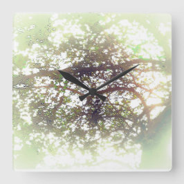 KLOKKUNST EN DESIGN VIERKANTE KLOK