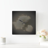 KLOKKUNST EN DESIGN VIERKANTE KLOK (Huis)