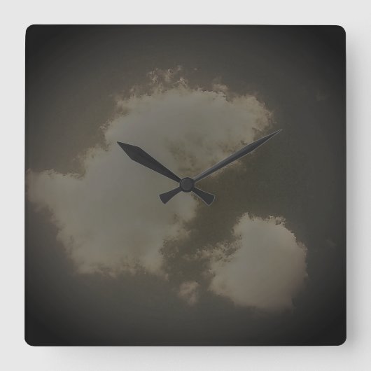 KLOKKUNST EN DESIGN VIERKANTE KLOK (Voorkant)