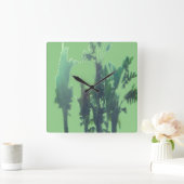 KLOKKUNST EN DESIGN VIERKANTE KLOK (Huis)