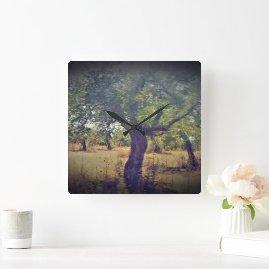 KLOKKUNST EN DESIGN VIERKANTE KLOK (Huis)