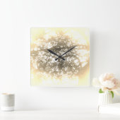 KLOKKUNST EN DESIGN VIERKANTE KLOK (Huis)