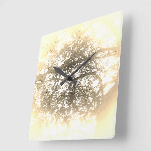 KLOKKUNST EN DESIGN VIERKANTE KLOK (Hoek)