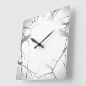 KLOKKUNST EN DESIGN VIERKANTE KLOK (Hoek)