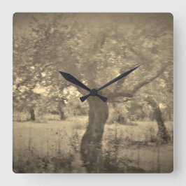 KLOKKUNST EN DESIGN VIERKANTE KLOK