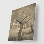 KLOKKUNST EN DESIGN VIERKANTE KLOK (Hoek)