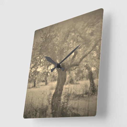 KLOKKUNST EN DESIGN VIERKANTE KLOK (Hoek)