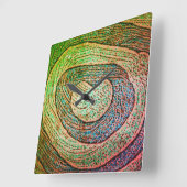 KLOKKUNST EN DESIGN VIERKANTE KLOK (Hoek)